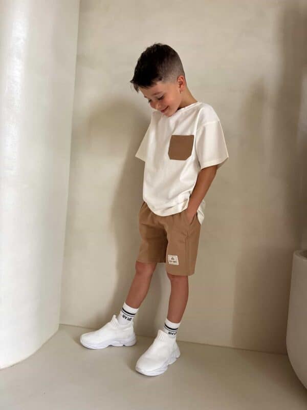 Komplet dziecięcy ESTILO – ecru-beżowy