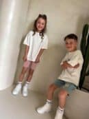 Komplet dziecięcy ESTILO – ecru-szałwiowy