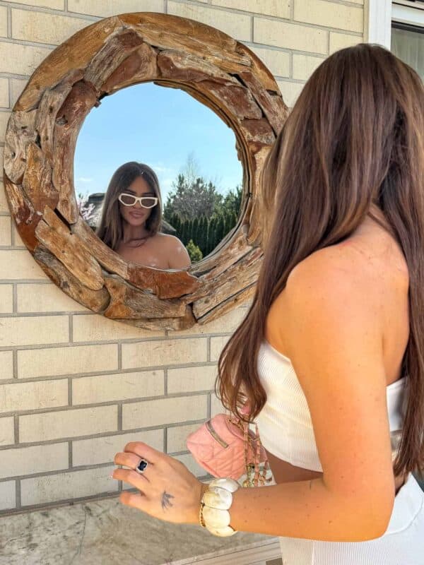 Komplet QUEEN logo – ecru