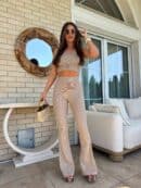 Komplet QUEEN logo – mokka