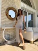 Sukienka LIMA - kamienny beż