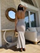 Sukienka LIMA - kamienny beż