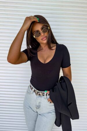 Bluzka UNIQUE - czarny