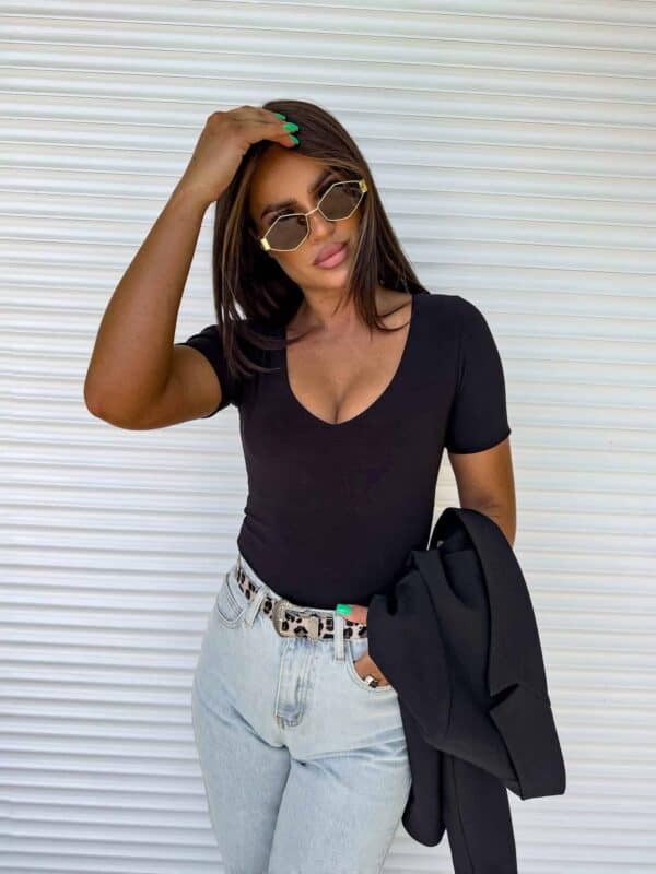 Bluzka UNIQUE - czarny