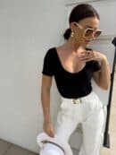 Bluzka UNIQUE - czarny