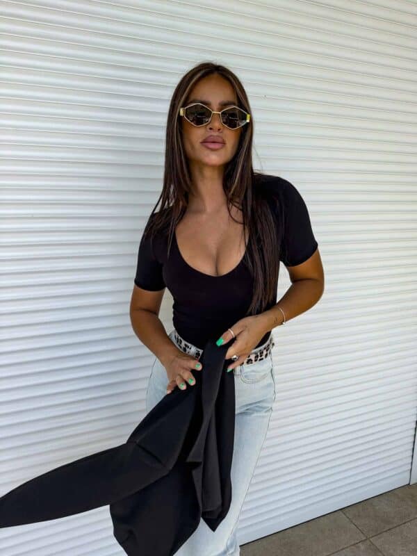 Bluzka UNIQUE - czarny