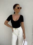 Bluzka UNIQUE - czarny