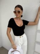 Bluzka UNIQUE - czarny