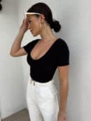 Bluzka UNIQUE - czarny