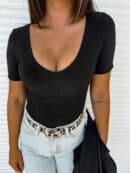 Bluzka UNIQUE - czarny