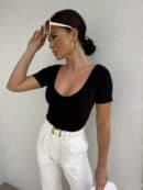 Bluzka UNIQUE - czarny