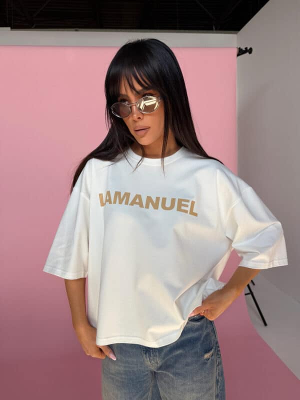 Tshirt BLANK ecru/beż