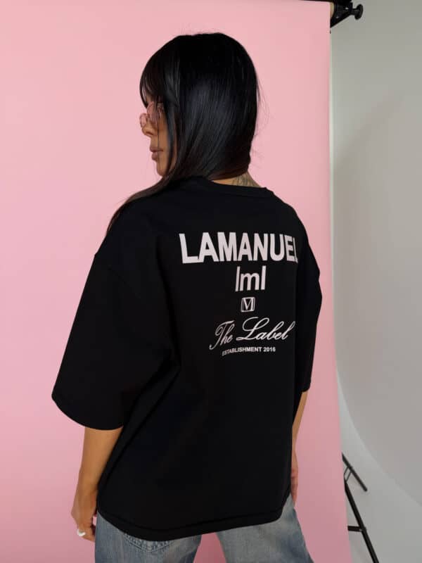 Tshirt LABEL czarny