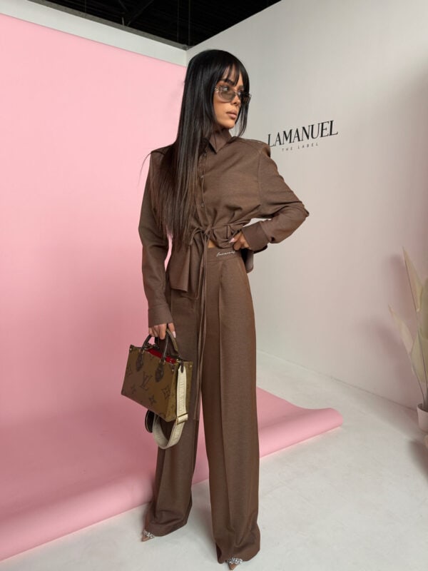 Koszula AURA czekolada Koszula AURA czekolada