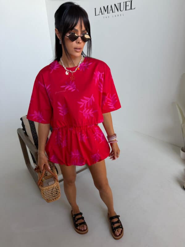 Komplet GARDENIA czerwony