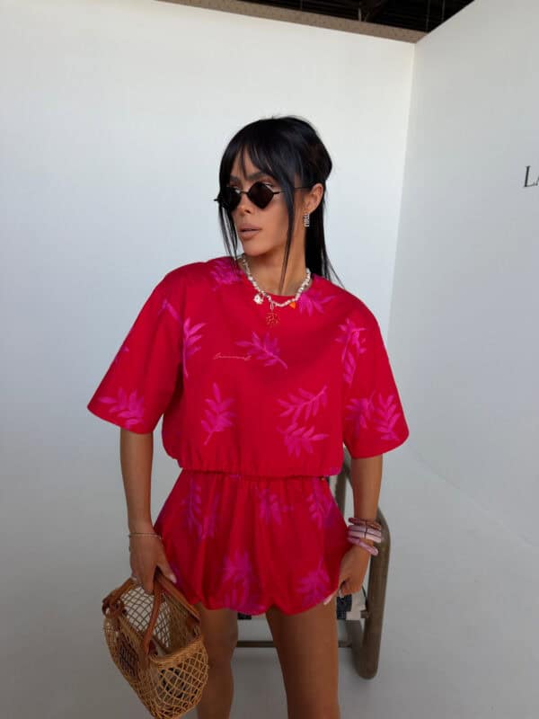 Komplet GARDENIA czerwony