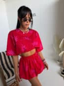 Komplet GARDENIA czerwony