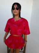 Komplet GARDENIA czerwony