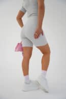 Legginsy kolarki damskie BG Dutti | szary melanż