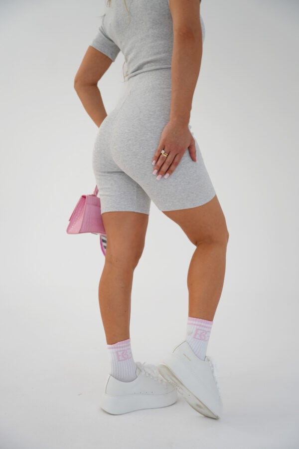Legginsy kolarki damskie BG Dutti | szary melanż