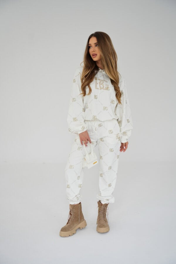 Dres damski BG Holo | biały - złoty