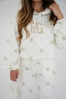 Dres damski BG Holo | biały - złoty