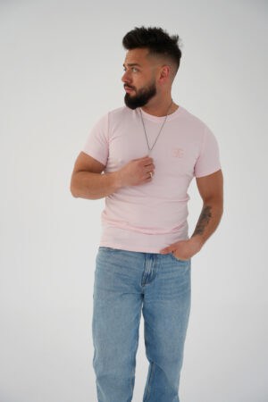T-Shirt męski BG Bond | jasny róż