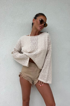 Sweter LUGANO – jasny beż