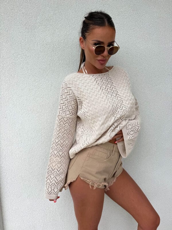 Sweter LUGANO – jasny beż