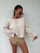 Sweter LUGANO – jasny beż