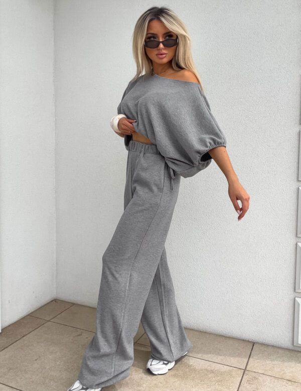 Komplet LUXE prążek – szary Komplet LUXE prążek – szary