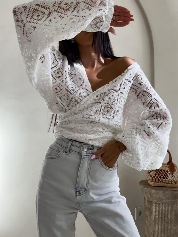 Kimono AŻUROWE romby - ecru Kimono AŻUROWE romby - ecru