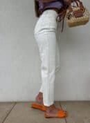 Jeansy MOM FIT – ecru