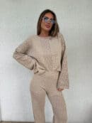 Sweter LUGANO – ciemny beż