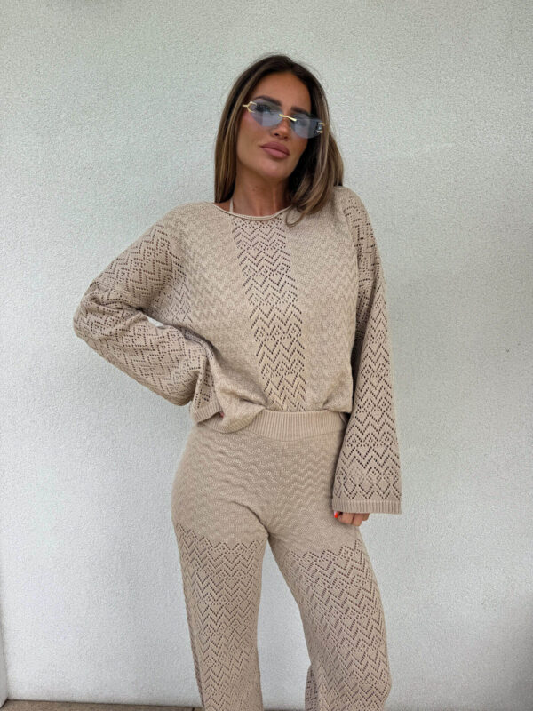 Sweter LUGANO – ciemny beż