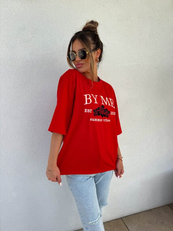 T-shirt VIBES - czerwony
