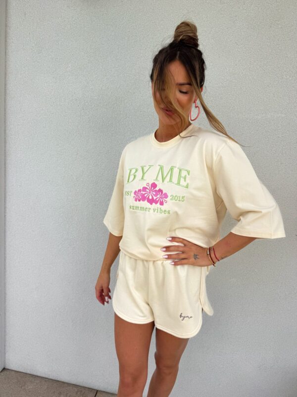 T-shirt VIBES - waniliowy