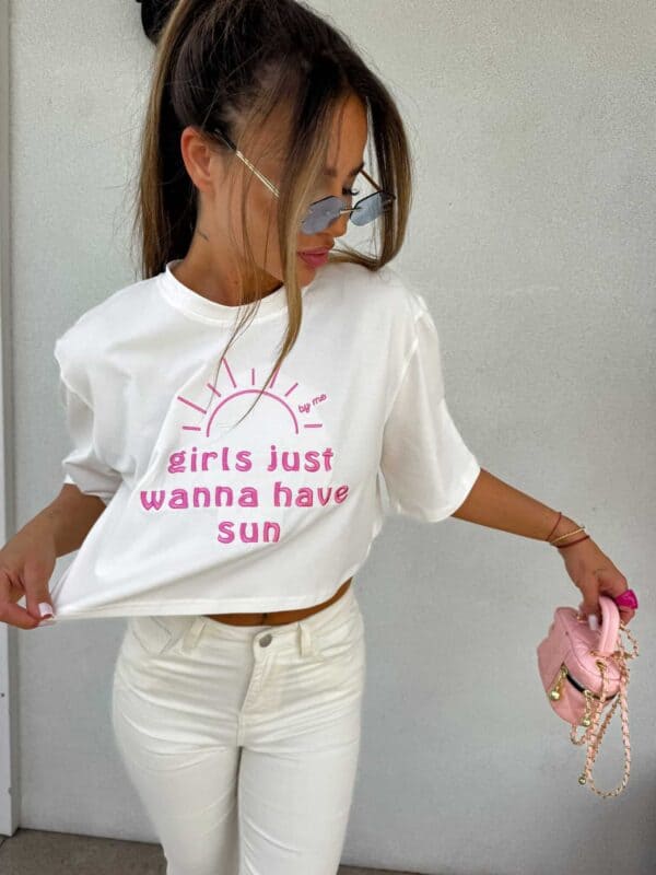 T-shirt HAVE SUN – ecru T-shirt HAVE SUN – ecru