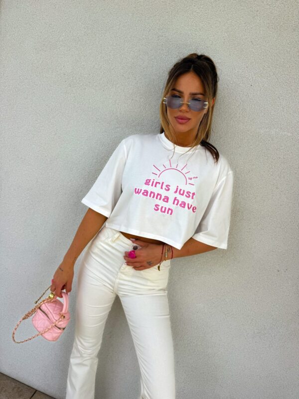 T-shirt HAVE SUN – ecru