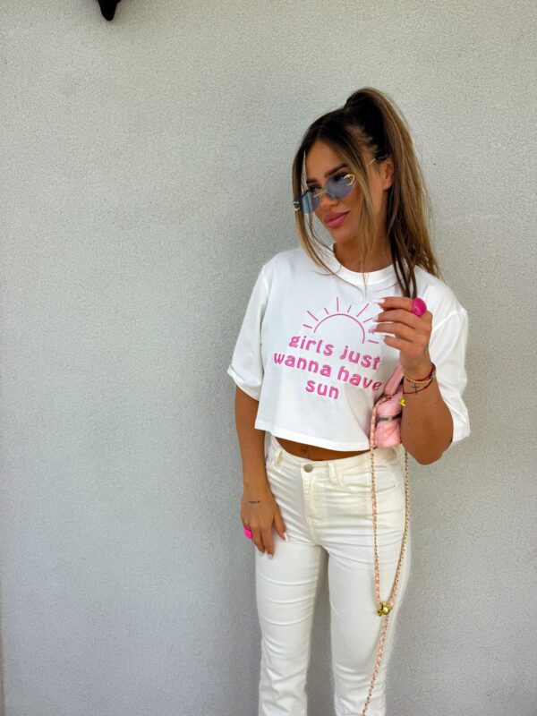 T-shirt HAVE SUN – ecru