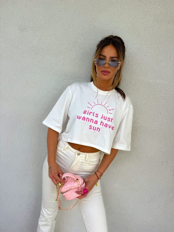 T-shirt HAVE SUN – ecru
