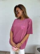 Dekatyzowany t-shirt WILL BE OK - brudny róż Dekatyzowany t-shirt WILL BE OK - brudny róż