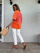 Dekatyzowany t-shirt WILL BE OK - pomarańczowy Dekatyzowany t-shirt WILL BE OK - pomarańczowy