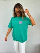 Dekatyzowany t-shirt WILL BE OK - jasny zielony Dekatyzowany t-shirt WILL BE OK - jasny zielony