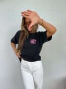 Dekatyzowany t-shirt WILL BE OK - czarny Dekatyzowany t-shirt WILL BE OK - czarny