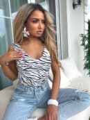 Top ADORE print zebra - ecru Top ADORE print zebra - ecru