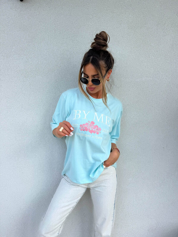 T-shirt VIBES - błękitny T-shirt VIBES - błękitny