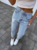 Jeansy MOM FIT PREMIUM – jeansowe Jeansy MOM FIT PREMIUM – jeansowe