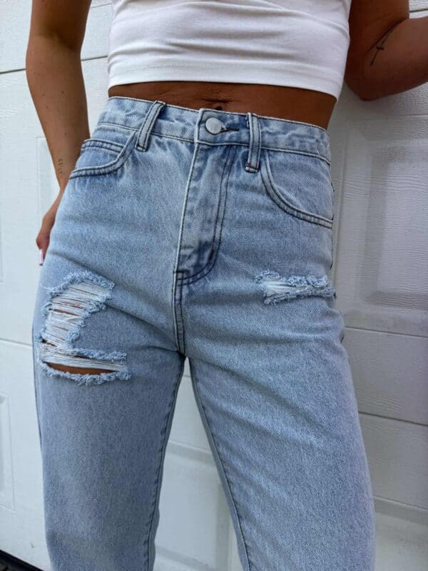 Jeansy MOM FIT PREMIUM – jeansowe Jeansy MOM FIT PREMIUM – jeansowe