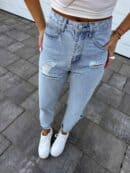 Jeansy MOM FIT PREMIUM – jeansowe Jeansy MOM FIT PREMIUM – jeansowe